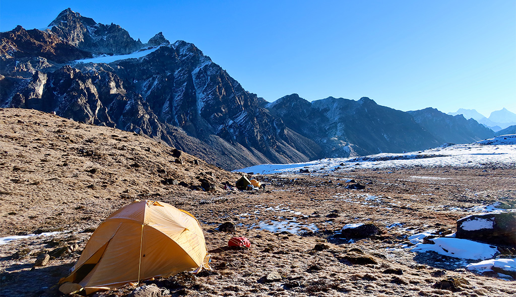 Wonderful Camp site at Lumba Sumba Pass 